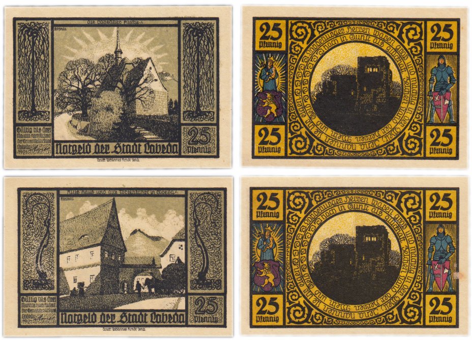 купить Германия (Тюрингия: Лобеда) набор из 2-х нотгельдов 1921