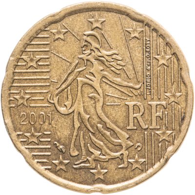 купить Франция 20 евроцентов (euro cent) 1999-2009