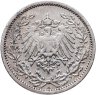 Купить Германия 1/2 марки (mark) 1906, знак монетного двора: "A" - Берлин