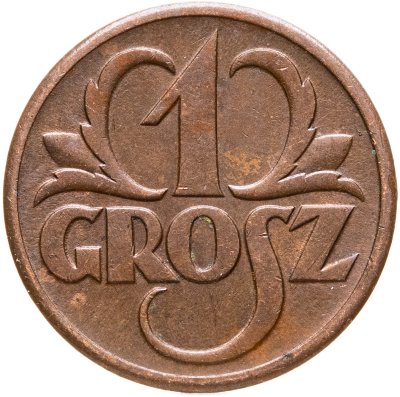 купить Польша 1 грош (grosz) 1939 Бронза