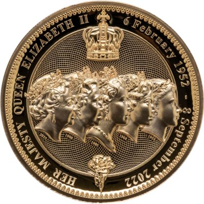 купить Ниуэ 1 доллар (dollar) 2025 Король Чарльз III "Пять портретов Королевы Елизаветы II"