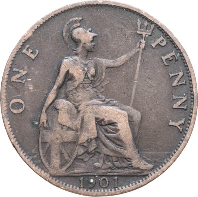 купить Великобритания 1 пенни (penny) 1901