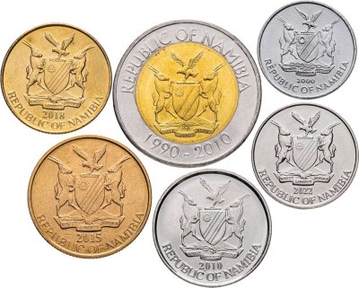 купить Намибия набор монет 2000-2022 (6 штук)