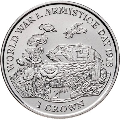 купить Остров Мэн 1 крона (crown) 1999 "80 лет Дню перемирия"