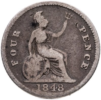 купить Великобритания 4 пенса (pence) 1848