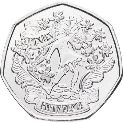 купить Джерси 50 пенсов (pence) 2025 "Британский фольклор - Феи пикси"