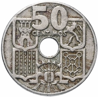 купить Испания 50 сентимо 1949
