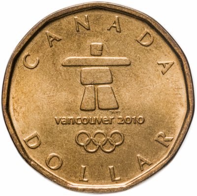 купить Канада 1 доллар (dollar) 2010 XXI зимние Олимпийские Игры, Ванкувер 2010