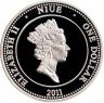 Купить Остров Ниуэ 1 доллар 2011 "Князь Владимир"