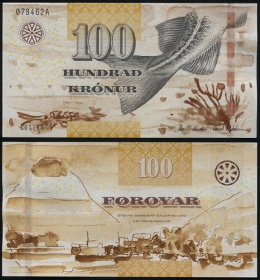 купить Фарерские о-ва 100 крон 2011 [Бумага Pick 30a]