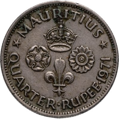 купить Маврикий 1/4 рупии (rupee) 1971