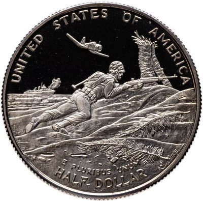 купить США 50 центов (1/2 доллара, half dollar) 1995 P "50 лет победы во Второй Мировой войне"