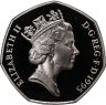 Купить Великобритания 50 пенсов (pence) 1995 Елизавета II