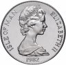 Купить Остров Мэн 1 крона 1982 "Чемпионат мира по футболу 1982, Испания - футболисты /вратарь внизу/"