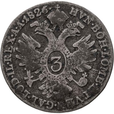 купить Австрия 3 крейцера 1826