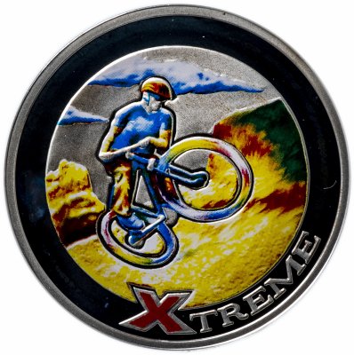купить Андорра 10 динеров 2007 "Экстремальные виды спорта: горный велосипед"