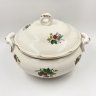 Купить Супница с цветочным декором, фаянс, деколь, золочение, Конаковский фаянсовый завод им. М.И. Калинина (ЗиК Конаково), СССР, 1962-1991 гг.