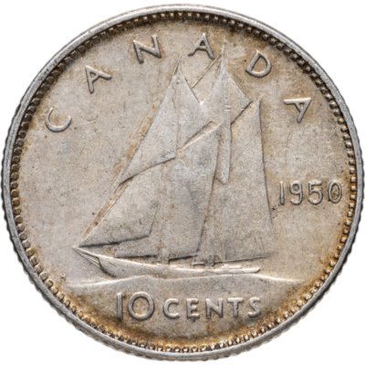 купить Канада 10 центов 1948-1952, случайная дата