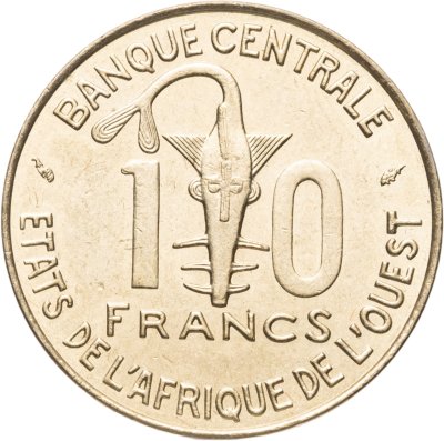 купить Западная Африка (BCEAO) 10 франков (francs) 1976