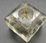 Купить Чернильница квадратной формы, стекло, Российская империя, 1890-1915 гг.