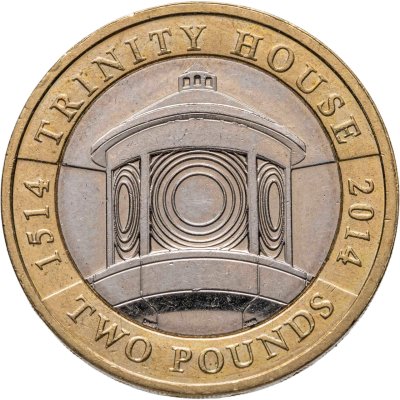 купить Великобритания 2 фунта 2014 "500 лет маяку Trinity House"