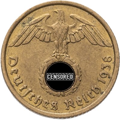 купить Германия, Третий рейх 10 рейхспфеннигов (reichspfennig) 1938