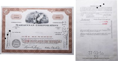 купить Акции США MARLENNAN CORPORATION, 1969