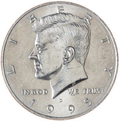 купить США 50 центов (1/2 доллара, half dollar) 1995 D Kennedy Half Dollar (Кеннеди) знак монетного двора "D" - Денвер