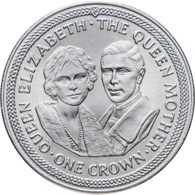 купить Остров Мэн 1 крона (crown) 1985 85 лет со дня рождения Королевы Матери
