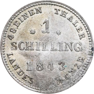 купить Мекленбург-Шверин 1 шиллинг 1843