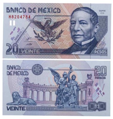 купить Мексика 20 песо 1999