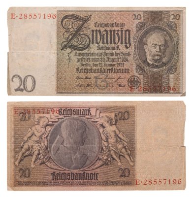 купить Германия 20 марок 1929 года