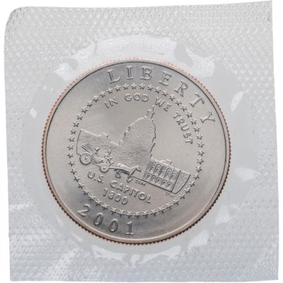 купить США 1/2 доллара (dollars) 2001 "Центр посетителей капитолия США", в запайке