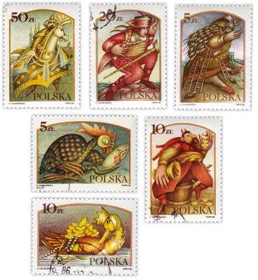 купить Польша набор из 6 марок "Искусство. Сказки"