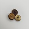 Купить Набор из 3-х мундирных пуговиц армий Польши, Великобритании и Колумбии, латунь, золочение, 1880-1950 гг.