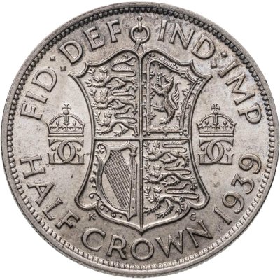 купить Великобритания 1/2 кроны (crown) 1939