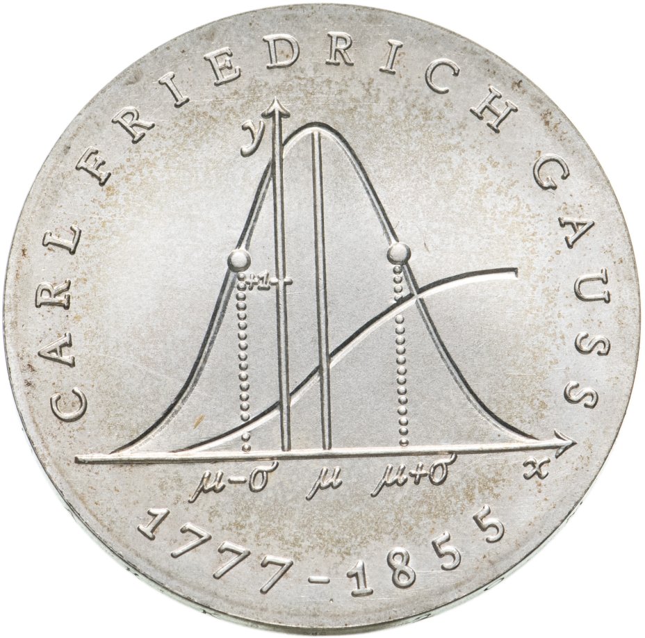 Монета Германия (ГДР) 20 марок (mark) 1977 200 лет со дня рождения ...