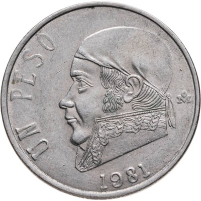 купить Мексика 1 песо (peso) 1981
