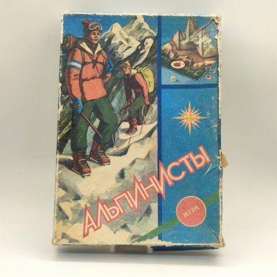 купить Игра настольная "Альпинисты", автор-художник А. Барсуков, Московский комбинат игрушек, Издательство "Малыш", картон, пластмасса, бумага, печать, СССР, 1988 г.