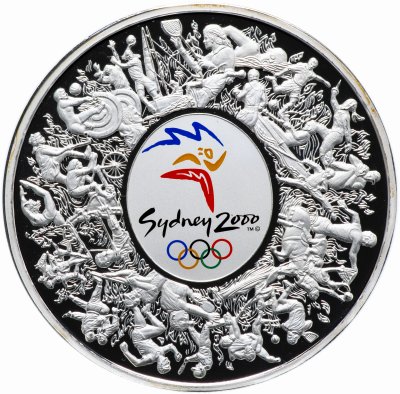 купить Австралия 30 долларов 2000 "Олимпийские игры в Сиднее" в футляре с сертификатом