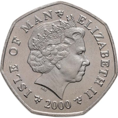 купить Остров Мэн 50 пенсов (pence) 2000 Рождество