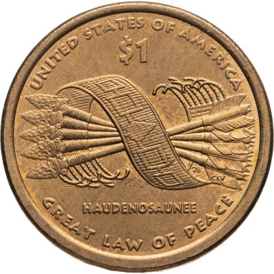 купить США 1 доллар (dollar) 2010 D "Коренные Американцы - Пояс Гайавата"