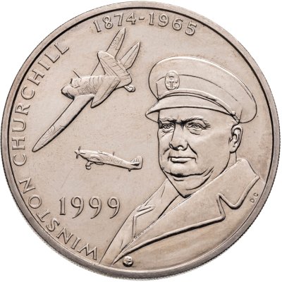 купить Тристан-да-Кунья 50 пенсов (pence) 1999 "125 лет со дня рождения Уинстона Черчиля"