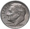 Купить США 10 центов (дайм, one dime) 1964 D "Silver Roosevelt Dime"