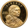 Купить США 1 доллар (dollar) 2011 "Коренные Американцы - договор с Вампаноагами", знак монетного двора: "S" - Сан-Франциско