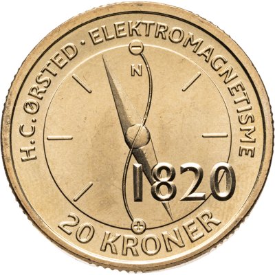купить Дания 20 крон (kroner) 2013 "Датские ученые - Ханс Кристиан Эрстед"