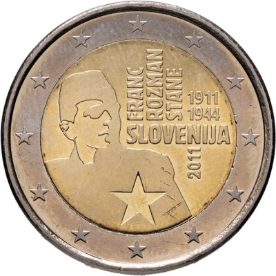 купить Словения 2 евро 2011 "100 лет со дня рождения Франца Розмана"