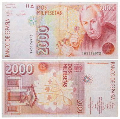купить Испания 2000 песет 1992