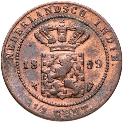 купить Голландская Ост-Индия 1/2 цента (cent) 1859