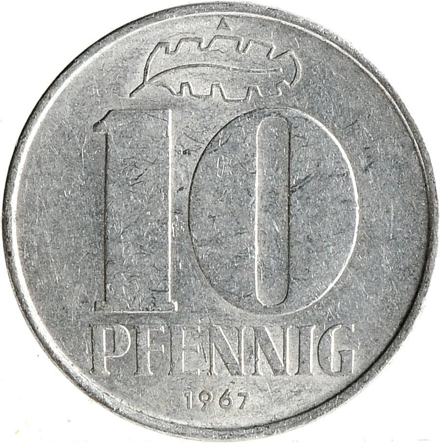 купить Восточная Германия (ГДР) 10 пфеннигов 1967